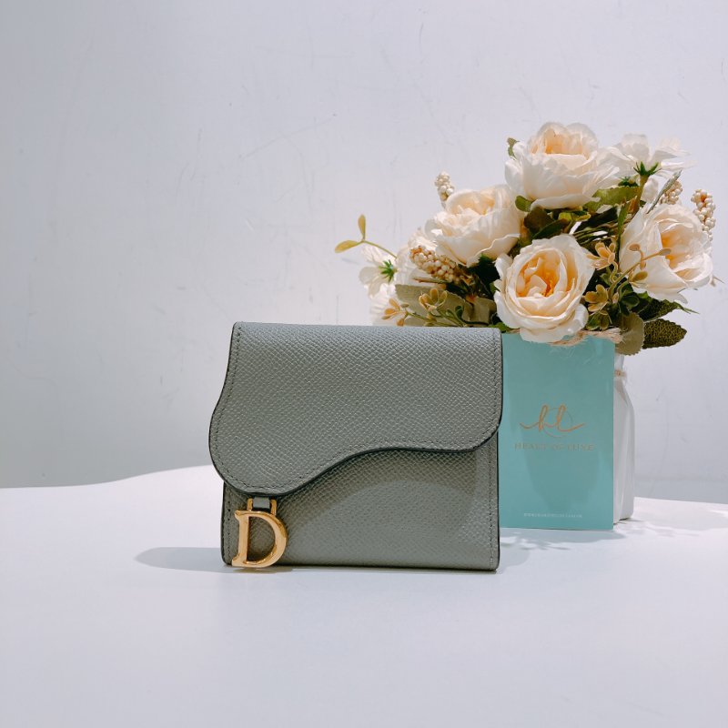 TW4580 Christian Dior 迪奧 短款 摺疊式 錢包 Saddle Lotus Wallet-0