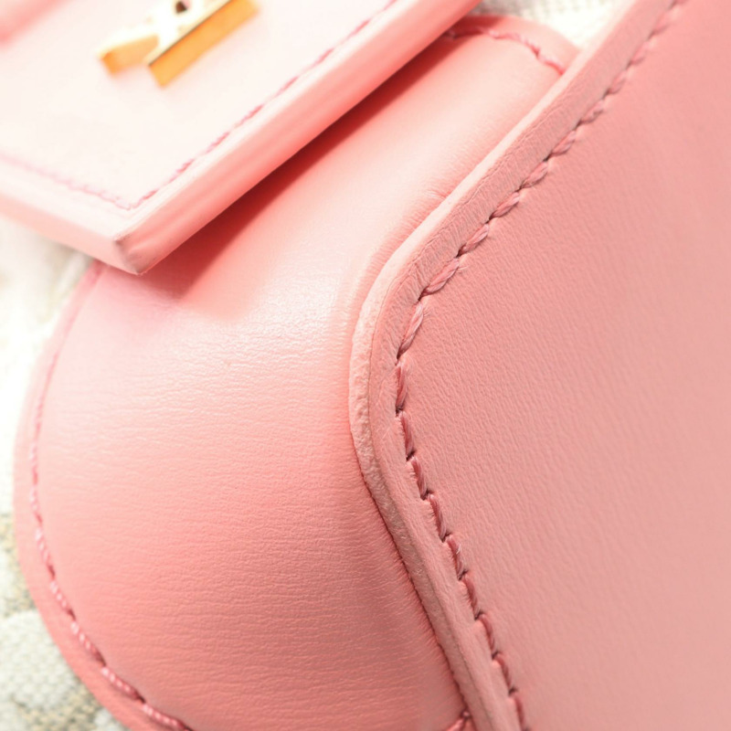 路易威登 Noepers Monogram Jacquard Since 1854 手袋 M81112 帆布皮革 白色 粉紅色 二手 女士-4