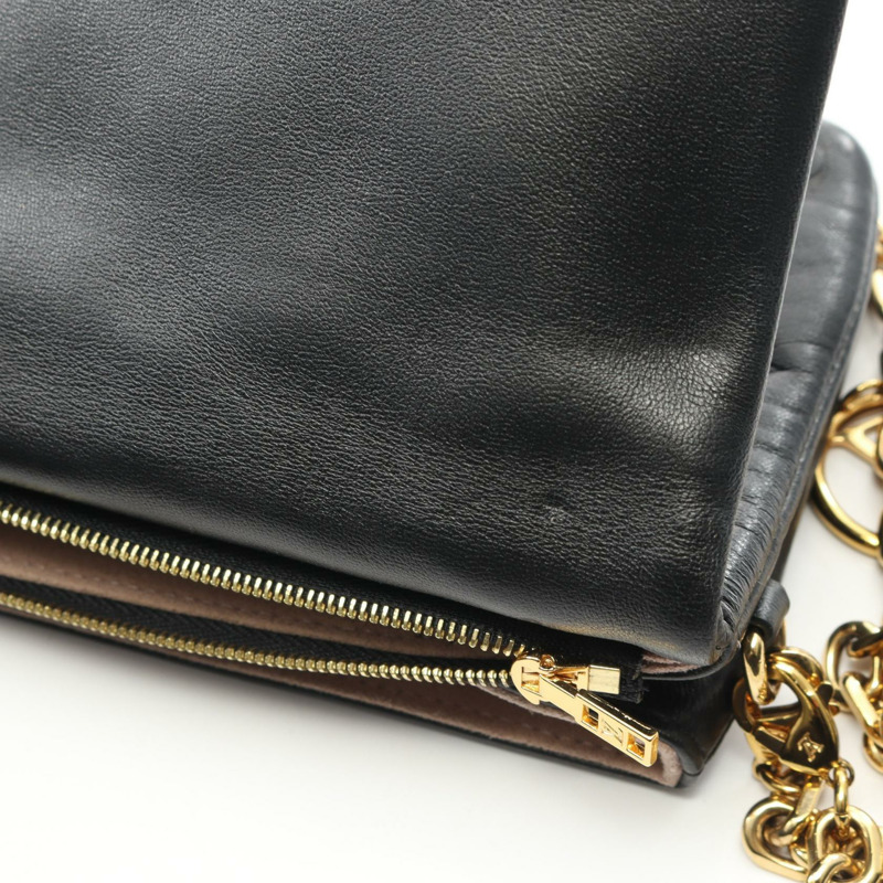 路易威登 Pochette Coussin Monogram 壓花黑色單肩背包 M82116 羊皮（綿羊皮）黑色二手-5