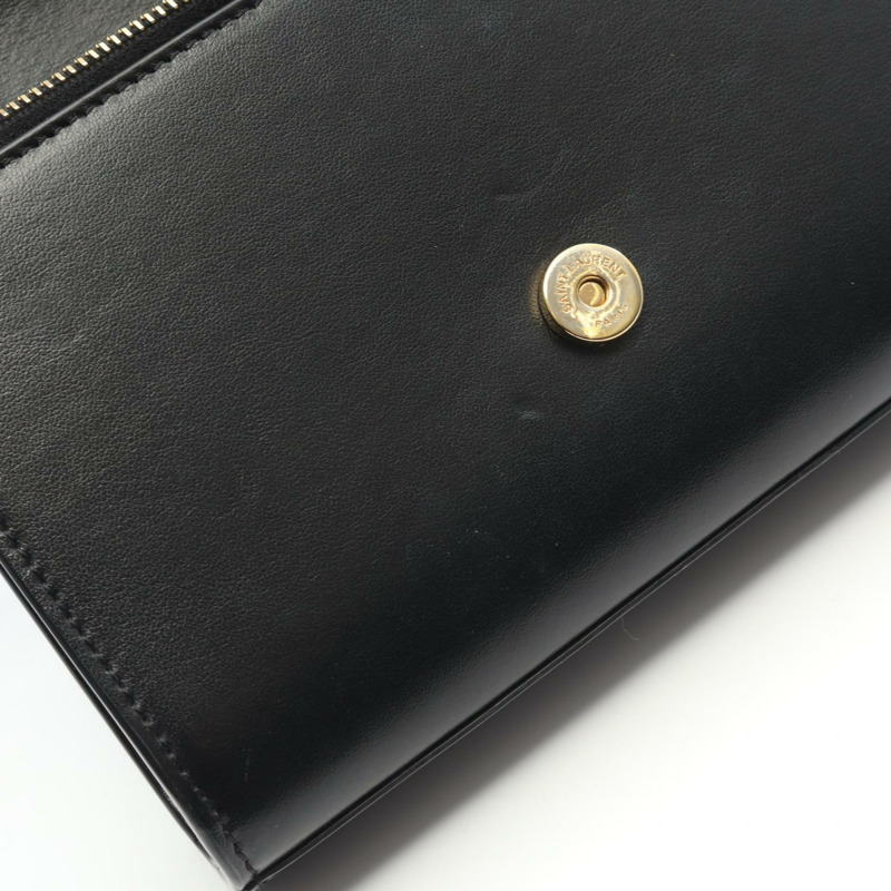 YVES SAINT LAURENT Monogram Saint Laurent 腰包 534395 皮革 黑色 YSL-5