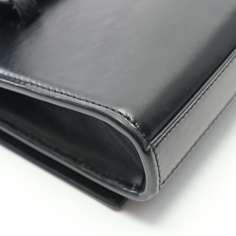 YVES SAINT LAURENT Monogram Saint Laurent 腰包 534395 皮革 黑色 YSL-7