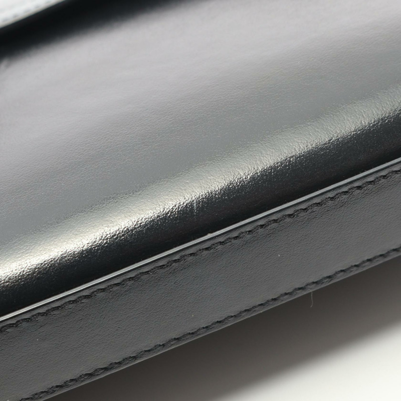 YVES SAINT LAURENT Monogram Saint Laurent 腰包 534395 皮革 黑色 YSL-9