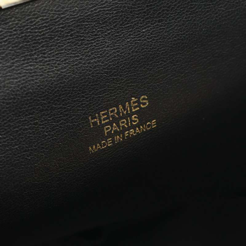 愛馬仕 Toolbox 26 單肩手提包 Evercolor 黑色皮革 二手 女士 GHW C-3