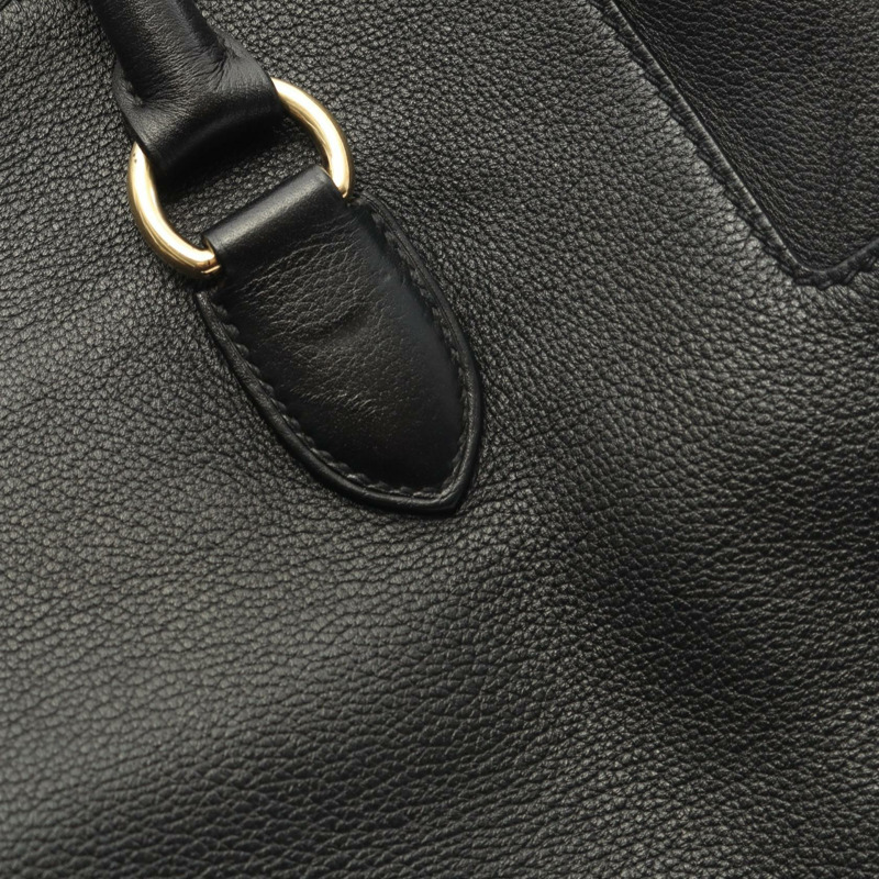 愛馬仕 Toolbox 26 單肩手提包 Evercolor 黑色皮革 二手 女士 GHW C-9