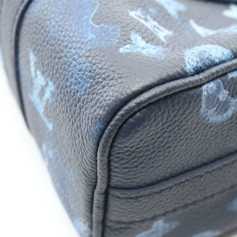 路易威登 Keepall XS 單肩手提包 M57844 水彩 Monogram 海軍藍 二手-4