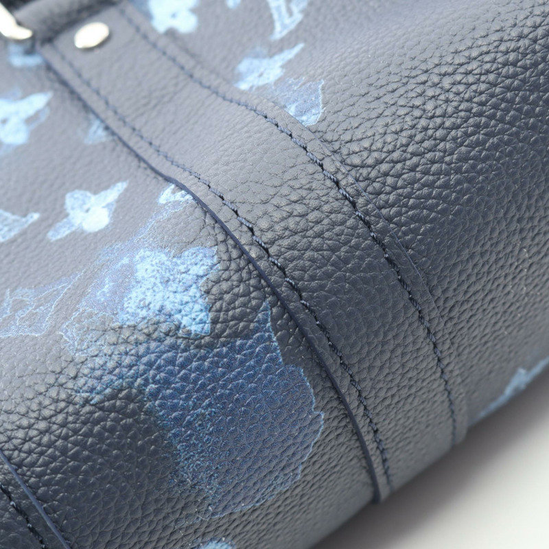 路易威登 Keepall XS 單肩手提包 M57844 水彩 Monogram 海軍藍 二手-5