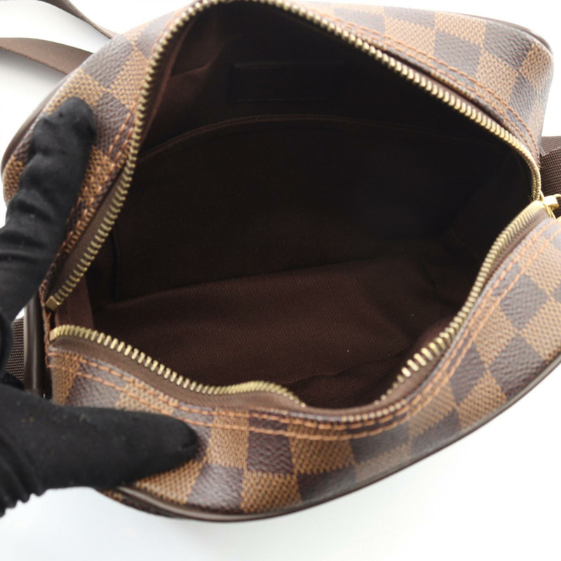 LOUIS VUITTON Olaf PM 單肩斜背包 N41442 Damier Brown Ebene 二手 LV-2