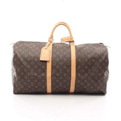路易威登 Keepall55 手提包 M41424 Monogram 帆布棕色二手男女通用 LV