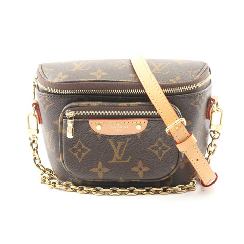 路易威登迷你腰包 M82335 Monogram帆布皮革棕色二手LV