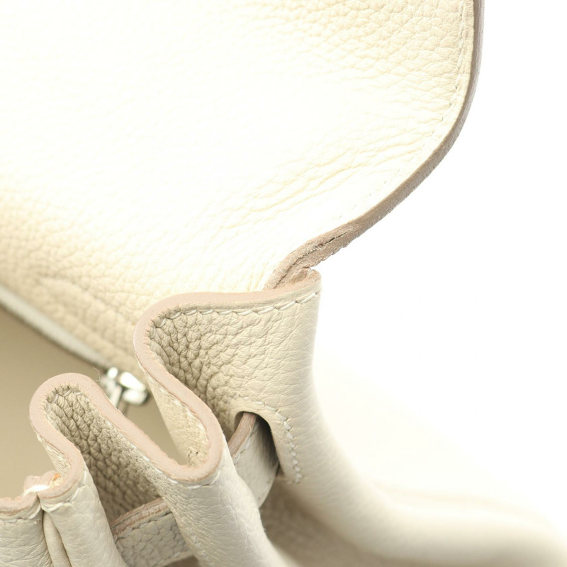 愛馬仕 Kelly 32 肩背包，Togo 皮革，白色，二手，女士，T SHW-6