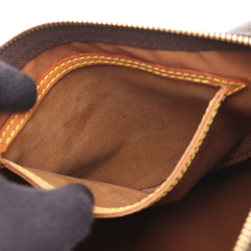 路易威登 Speedy 25 手提包 M41528 Monogram 帆布皮革棕色二手女士-5