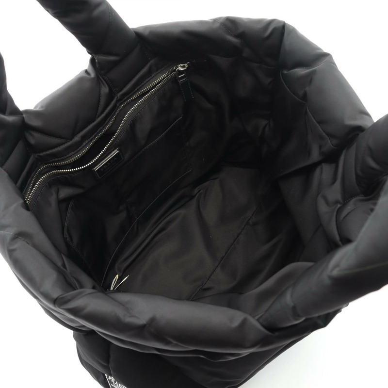 PRADA Re-Nylon 手提包 黑白二手 女士 Logo-2