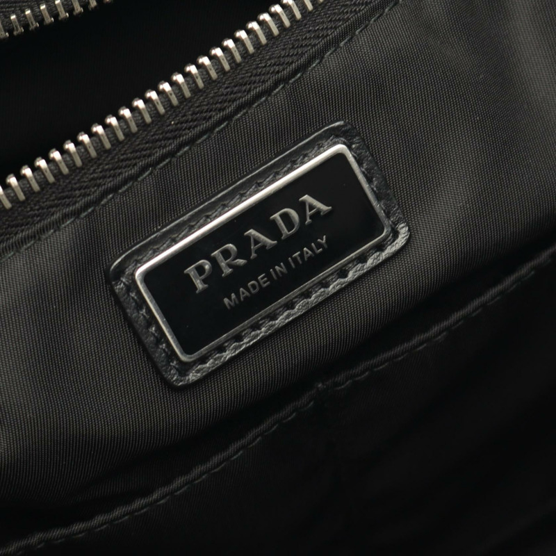 PRADA Re-Nylon 手提包 黑白二手 女士 Logo-3