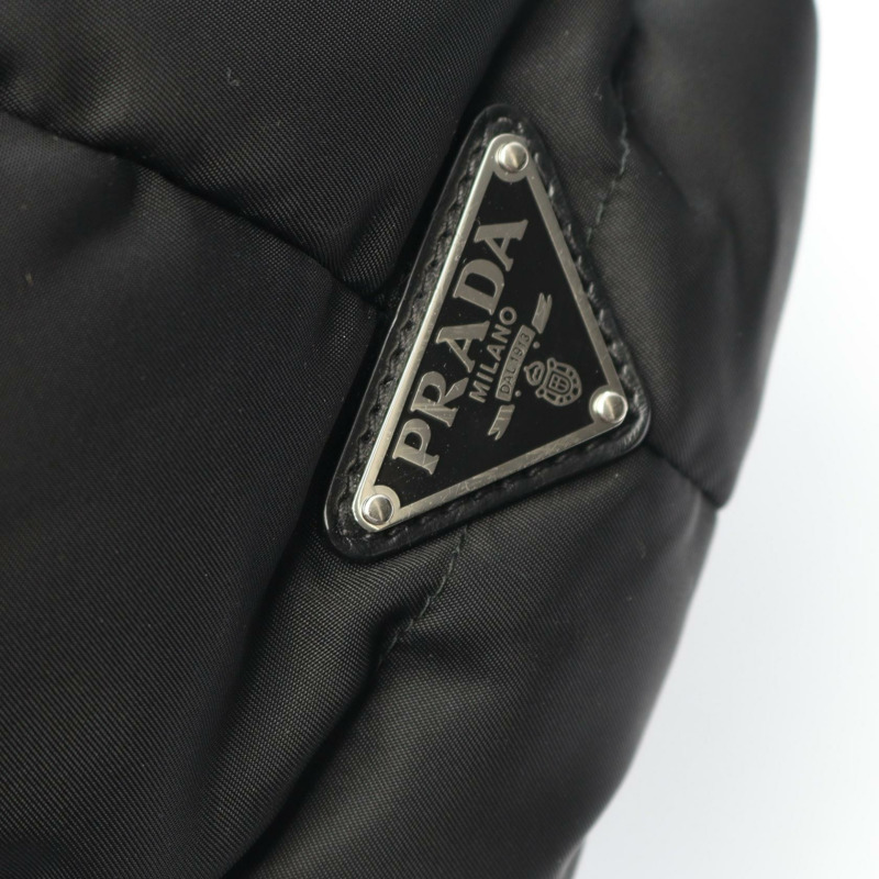 PRADA Re-Nylon 手提包 黑白二手 女士 Logo-4