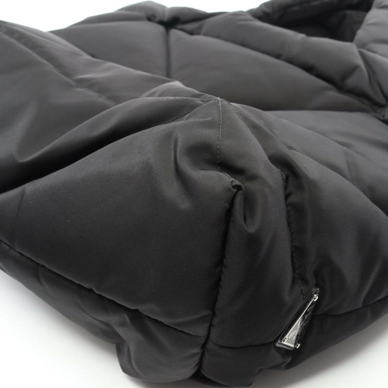 PRADA Re-Nylon 手提包 黑白二手 女士 Logo-6