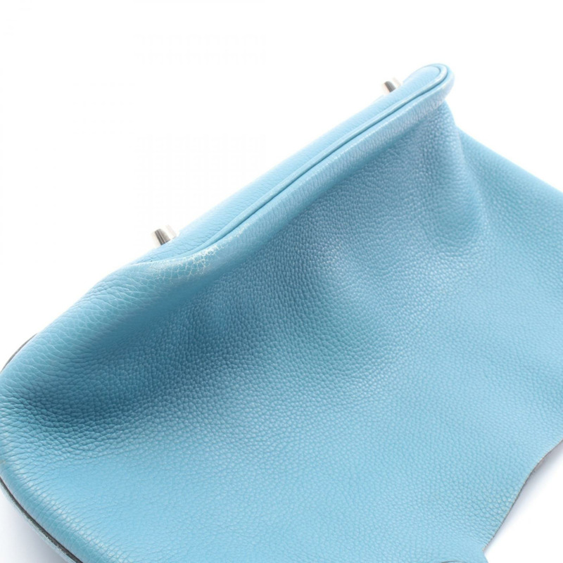 愛馬仕 Picotin MM 手提包,Clemence 皮革,藍色牛仔布,二手,女士,K SHW-6