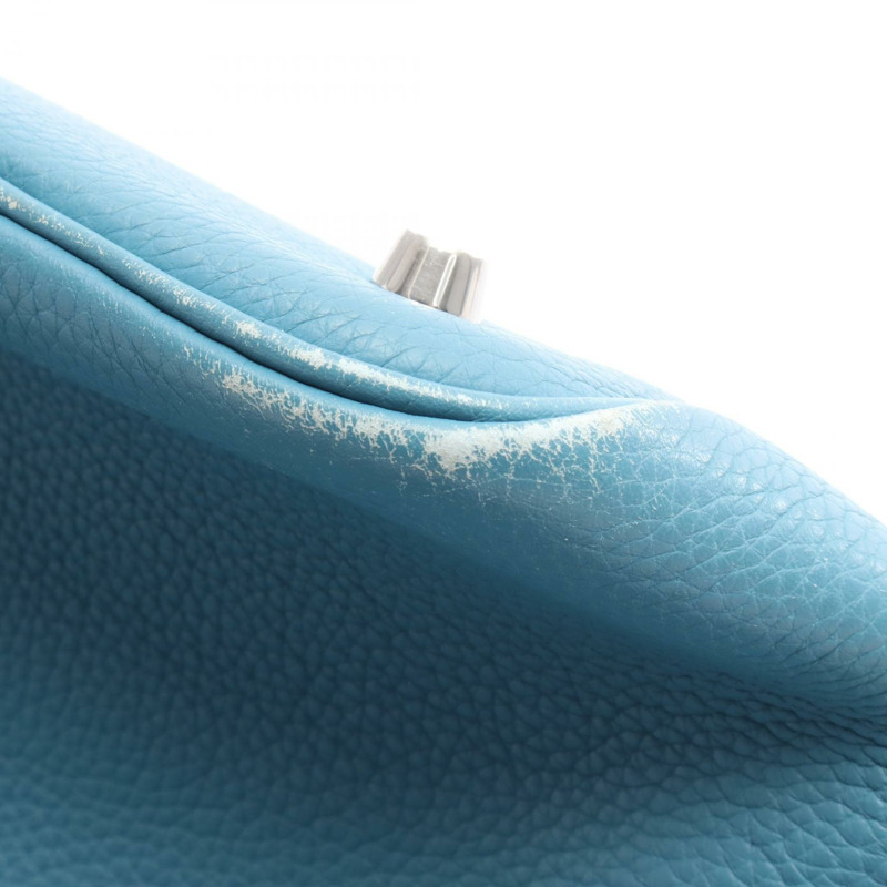 愛馬仕 Picotin MM 手提包,Clemence 皮革,藍色牛仔布,二手,女士,K SHW-7