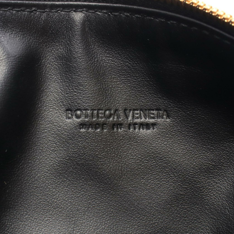 BOTTEGA VENETA MINI WALLACE Intrecciato 手提包 754443 黑色皮革 二手 女士-3
