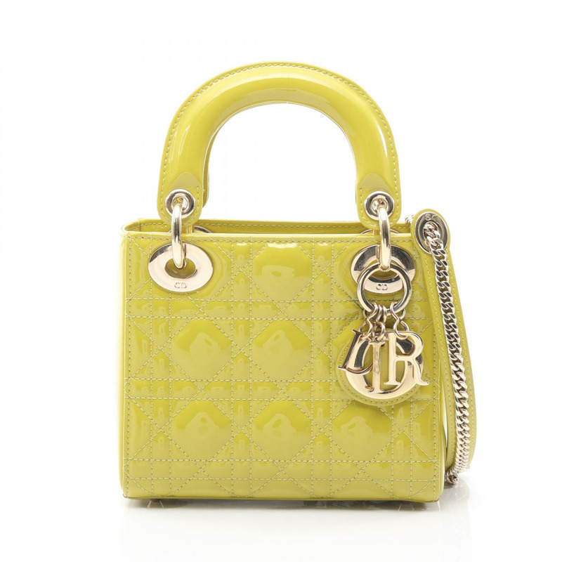 Christian Dior Lady Dior 迷你 Cannage 2Way 手袋 10-MA-0241 漆皮 CD-0