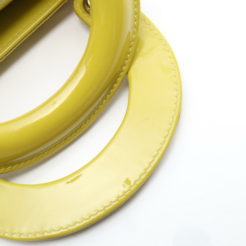 Christian Dior Lady Dior 迷你 Cannage 2Way 手袋 10-MA-0241 漆皮 CD-4