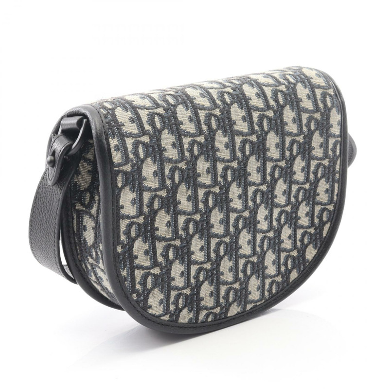 Christian Dior Gallop Oblique 肩背包 1ADO033YKYH27E 帆布 米色 海軍藍 CD-1