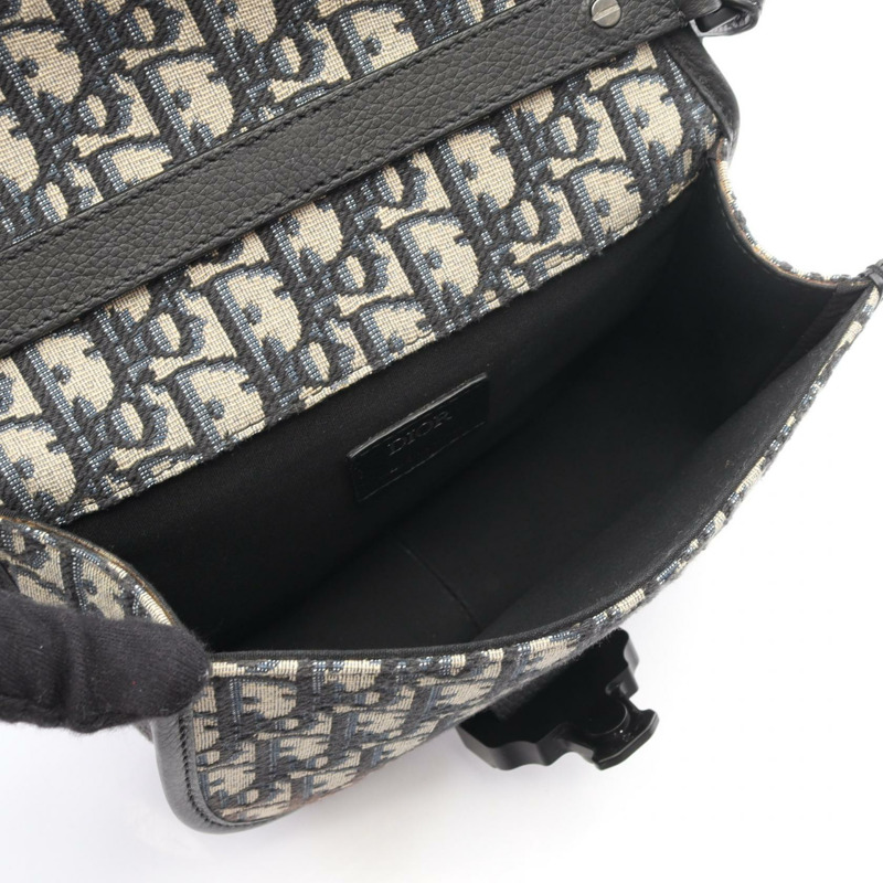 Christian Dior Gallop Oblique 肩背包 1ADO033YKYH27E 帆布 米色 海軍藍 CD-2