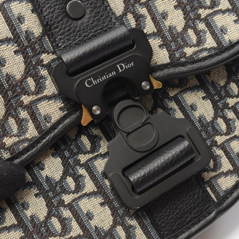 Christian Dior Gallop Oblique 肩背包 1ADO033YKYH27E 帆布 米色 海軍藍 CD-7