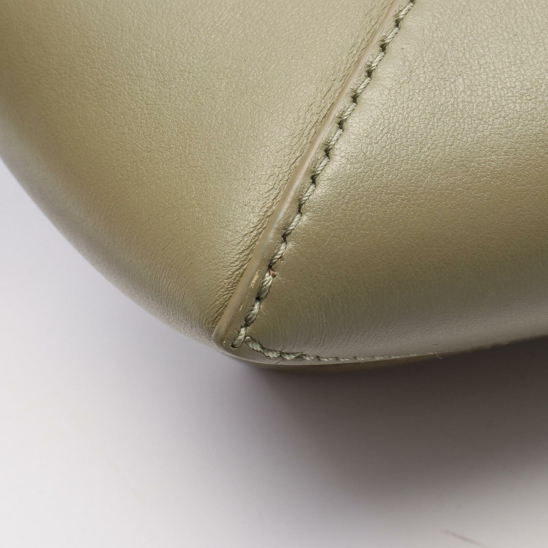 LOEWE Puzzle 折疊迷你單肩斜挎包,皮革材質,綠色,二手女款-6