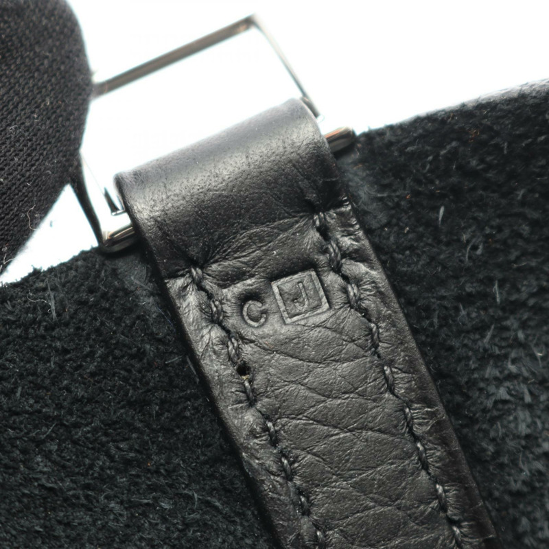 愛馬仕 Picotin PM 手提包 036844CK Clemence 皮革黑色二手女士 J SHW-5