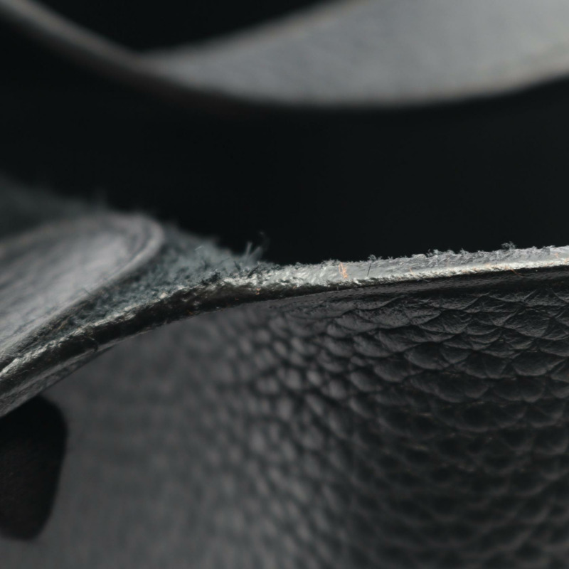 愛馬仕 Picotin PM 手提包 036844CK Clemence 皮革黑色二手女士 J SHW-7