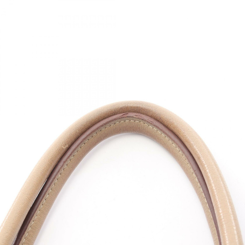 HERMES 花園派對 TPM 手提包 Negonda 皮革米色 Poussiere 二手 SHW M-9