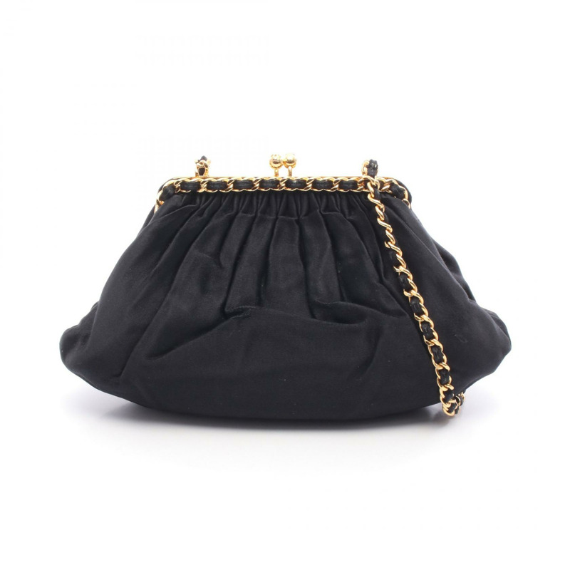 香奈兒鏈肩挎包 黑色 二手 女士 金色五金 CC Coco-0