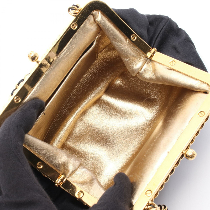 香奈兒鏈肩挎包 黑色 二手 女士 金色五金 CC Coco-2