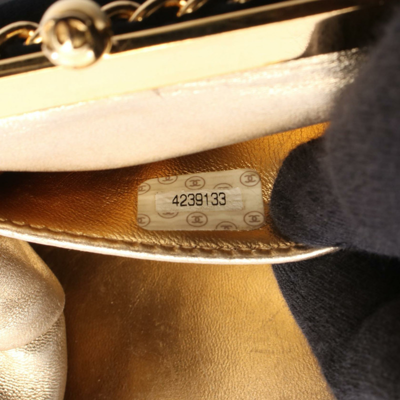 香奈兒鏈肩挎包 黑色 二手 女士 金色五金 CC Coco-4