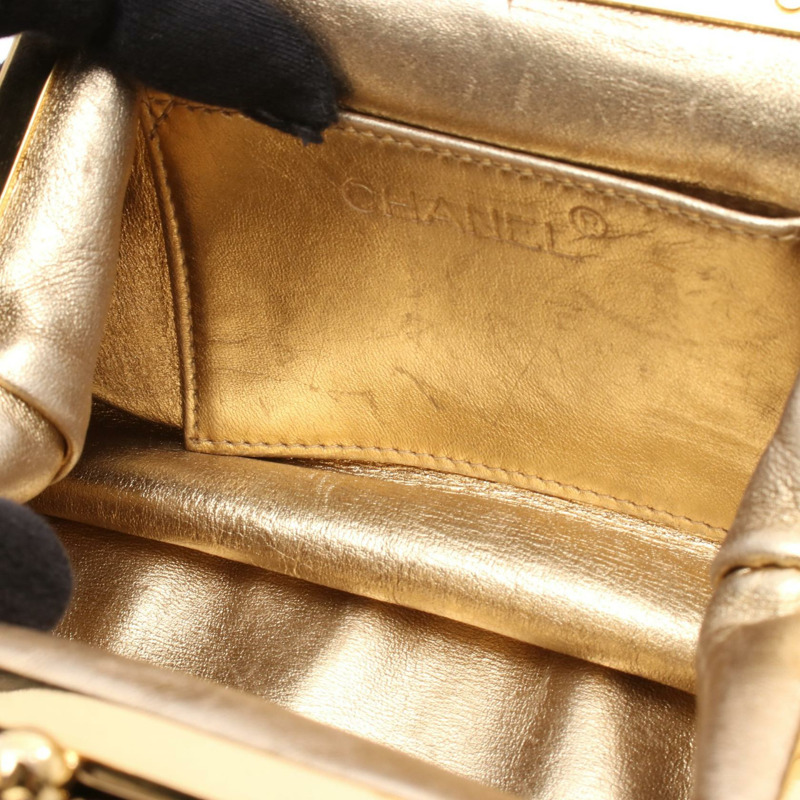 香奈兒鏈肩挎包 黑色 二手 女士 金色五金 CC Coco-5