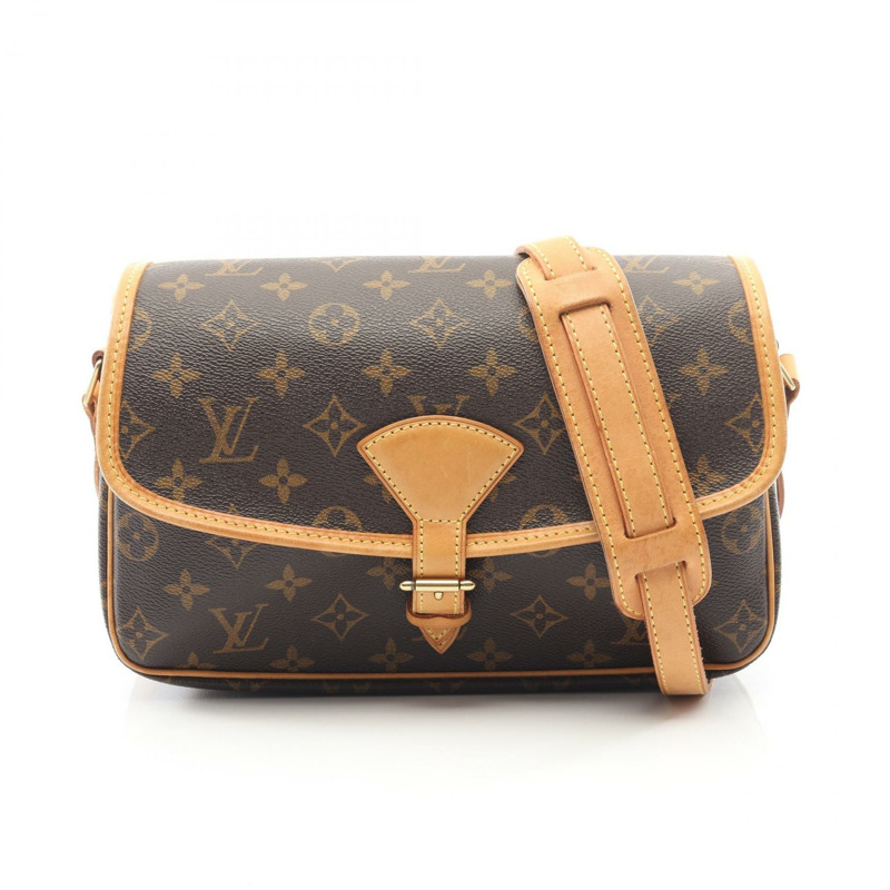 路易威登 Sologne 單肩斜背包 M42250 Monogram 皮革 棕色 二手-0