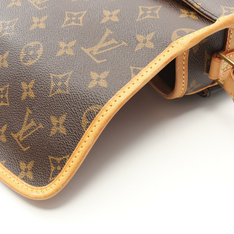 路易威登 Sologne 單肩斜背包 M42250 Monogram 皮革 棕色 二手-9