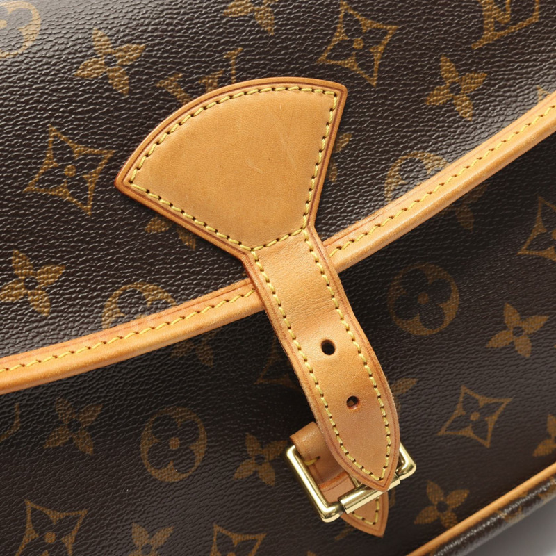 路易威登 Sologne 單肩斜背包 M42250 Monogram 皮革 棕色 二手-10
