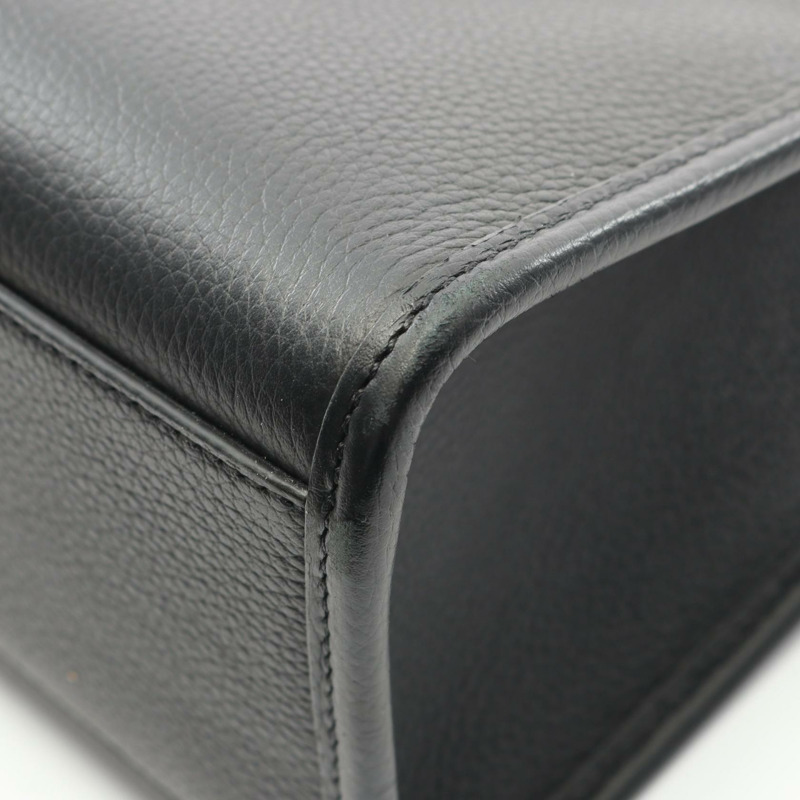 Christian Dior SAFARI 單肩托特包 1ESSH224YMJ 黑色皮革 二手 男士-4