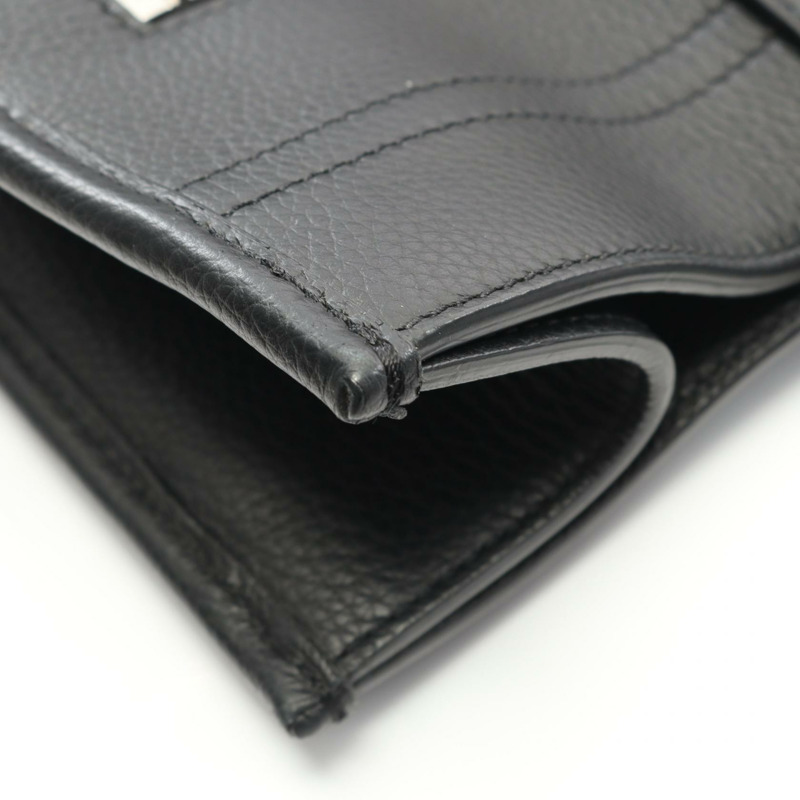 Christian Dior SAFARI 單肩托特包 1ESSH224YMJ 黑色皮革 二手 男士-7