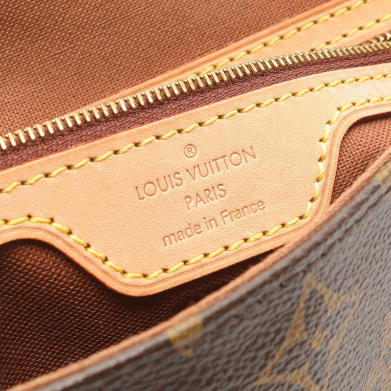 路易威登迷你環形肩背包 M51147 Monogram 皮革 棕色 二手-3