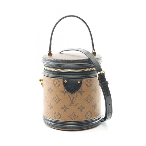 路易威登 Cannes 單肩手提包 M43986 Monogram Reverse 棕色二手女士