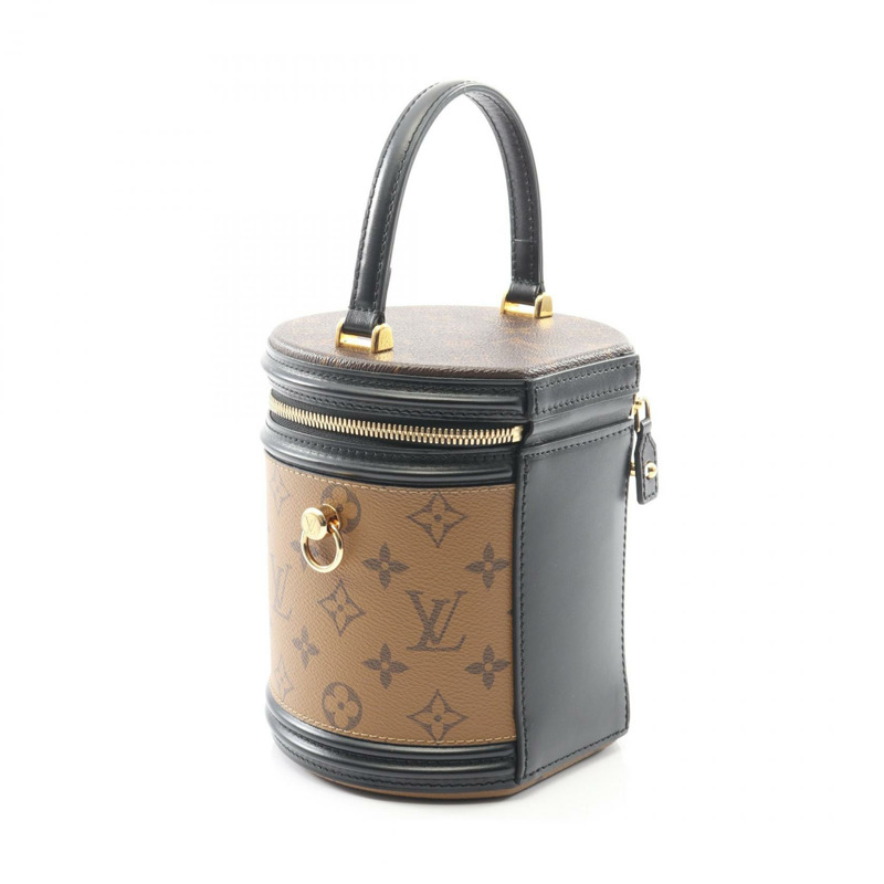 路易威登 Cannes 單肩手提包 M43986 Monogram Reverse 棕色二手女士-1