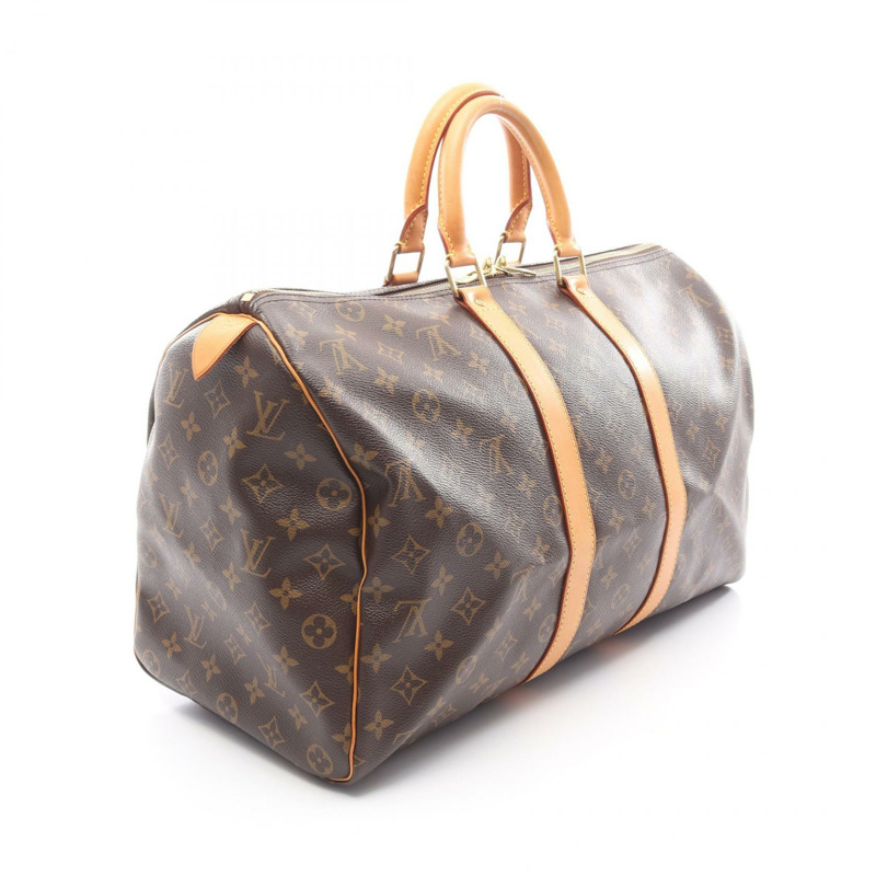 路易威登 Keepall45 手提包 M41428 Monogram 帆布棕色二手男女通用 LV-1