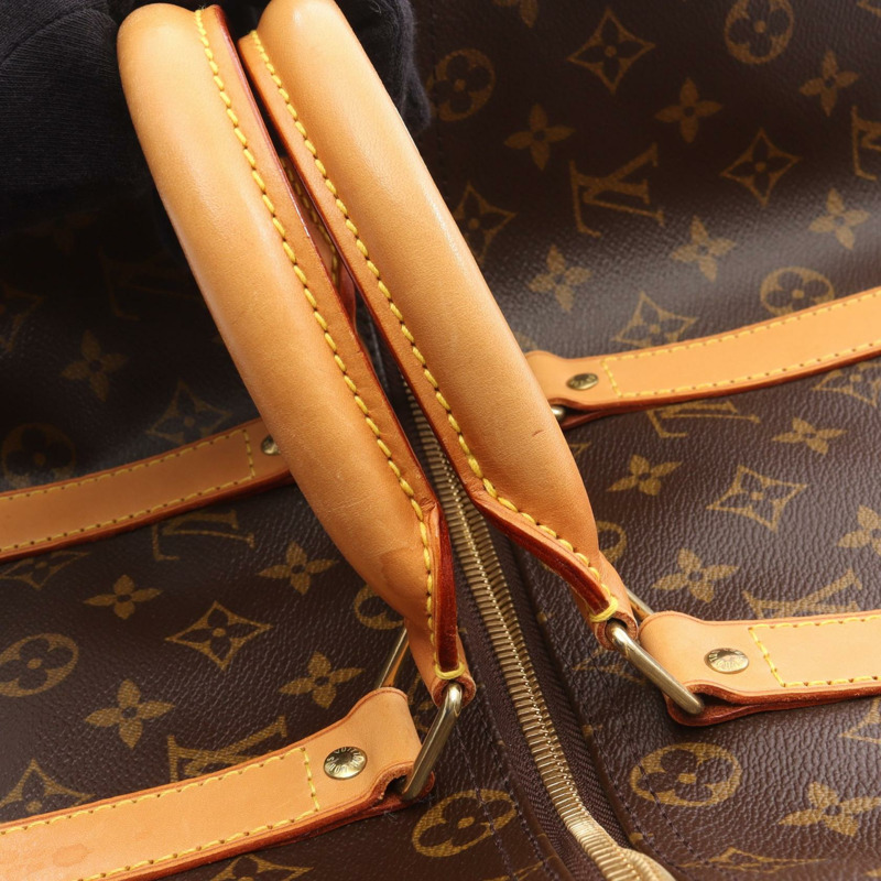 路易威登 Keepall45 手提包 M41428 Monogram 帆布棕色二手男女通用 LV-9