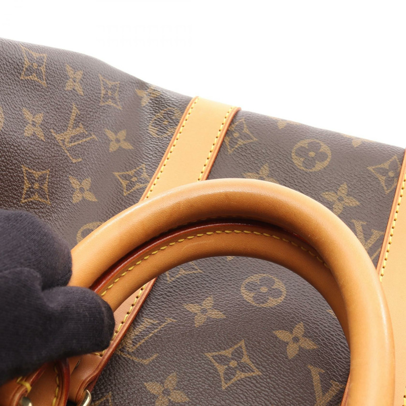 路易威登 Keepall45 手提包 M41428 Monogram 帆布棕色二手男女通用 LV-10