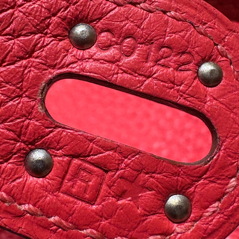 【低調奢華＋珊瑚紅】Hermès Lindy 30 珊瑚紅｜Togo皮革 × 銀扣｜框R 2014年 優雅珍藏-9