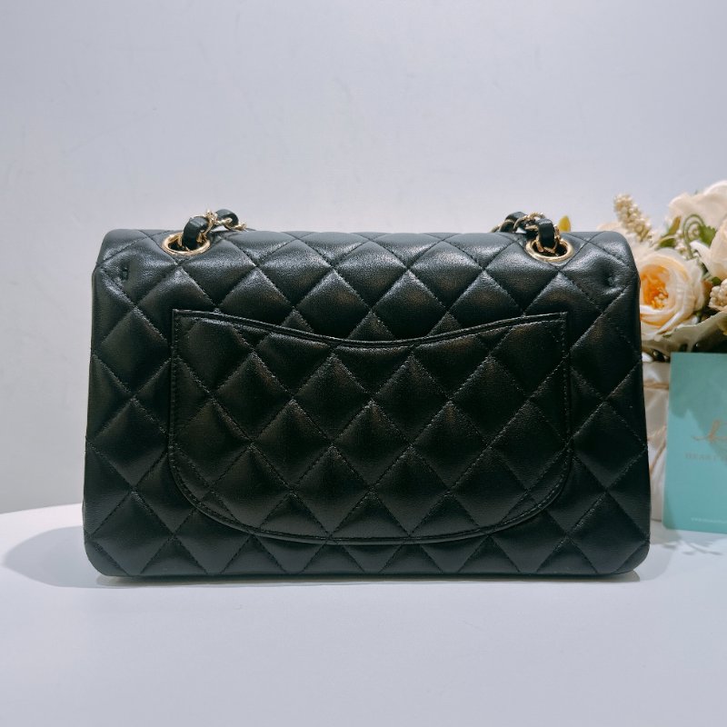 TW4583 Chanel 香奈兒 經典 翻蓋包 黑色羊皮 小號Classic Double Flap Bag 23cm Lambskin Black x GHW-1