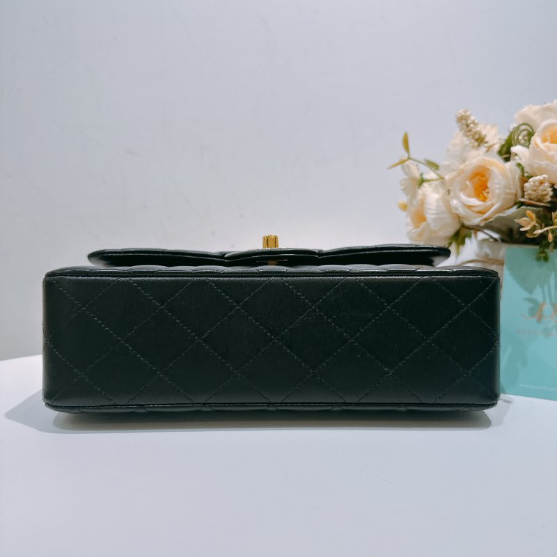 TW4583 Chanel 香奈兒 經典 翻蓋包 黑色羊皮 小號Classic Double Flap Bag 23cm Lambskin Black x GHW-4