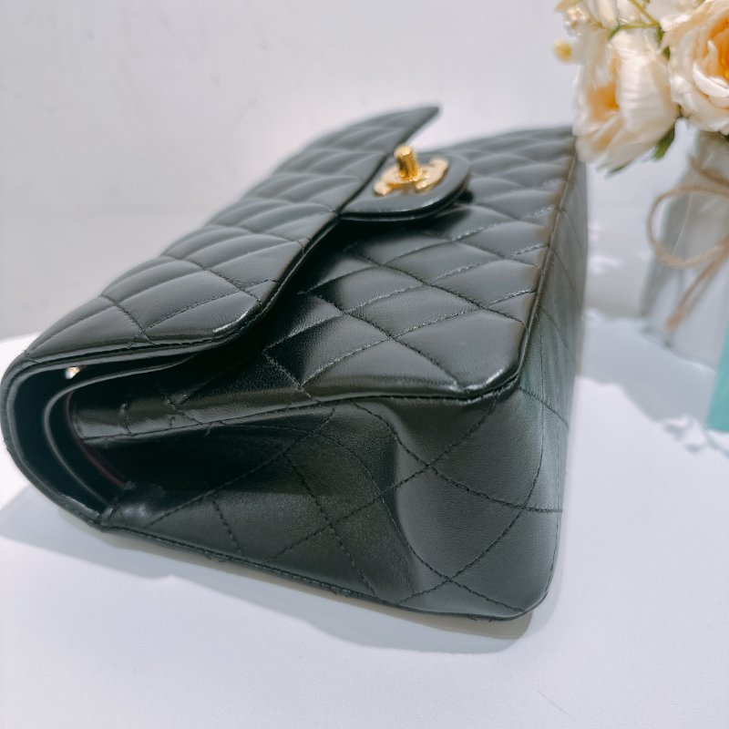 TW4583 Chanel 香奈兒 經典 翻蓋包 黑色羊皮 小號Classic Double Flap Bag 23cm Lambskin Black x GHW-5